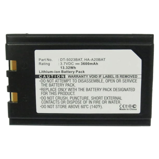 Li-ion, 3.7, 3600mAh Compatible with Banksys 3032610137 BSYS05006 Battery Ultra High Capacity Works with Casio Personal PC IT-70 Barcode Scanner, Synergy Digital Barcode Scanner Battery 